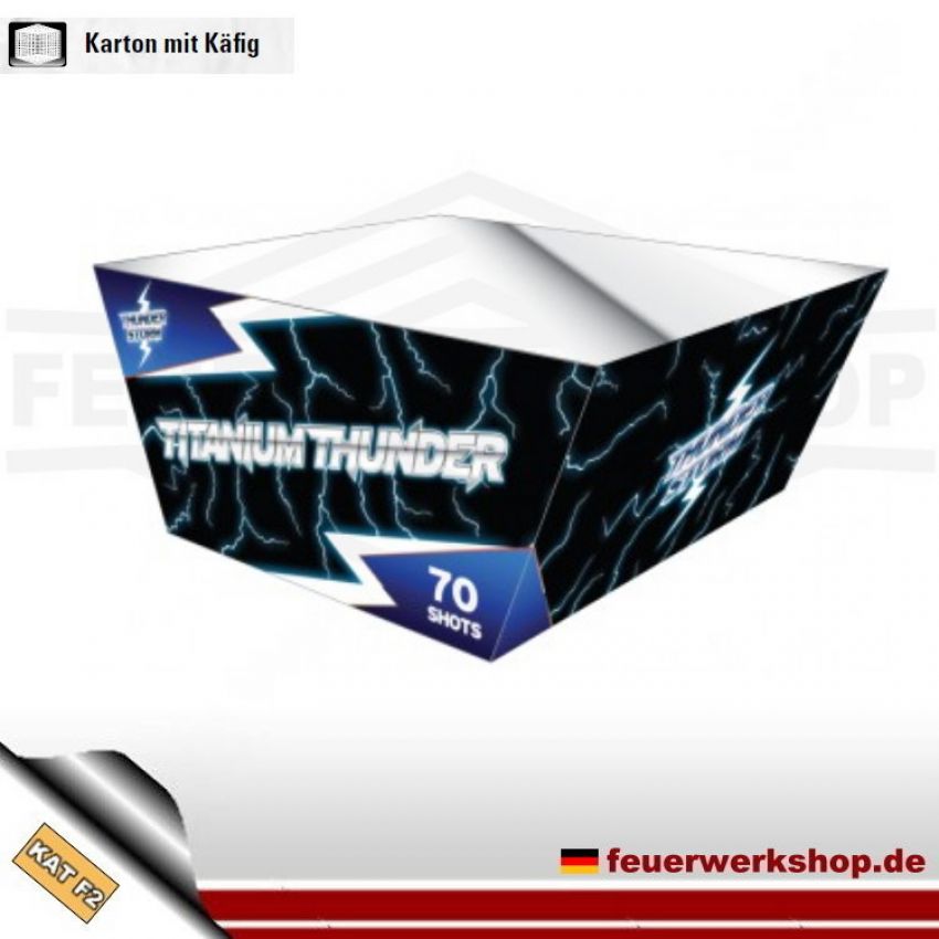 *Titanium Thunder* von Evolution - Feuerwerksbatterie - 2er VE