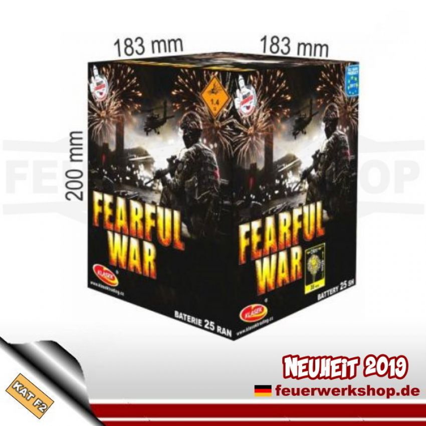 Feuerwerk *Fearful War* von Klasek