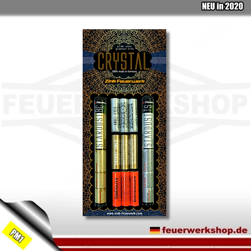 Zink Crystal Pyro Feuerwerk Sortiment