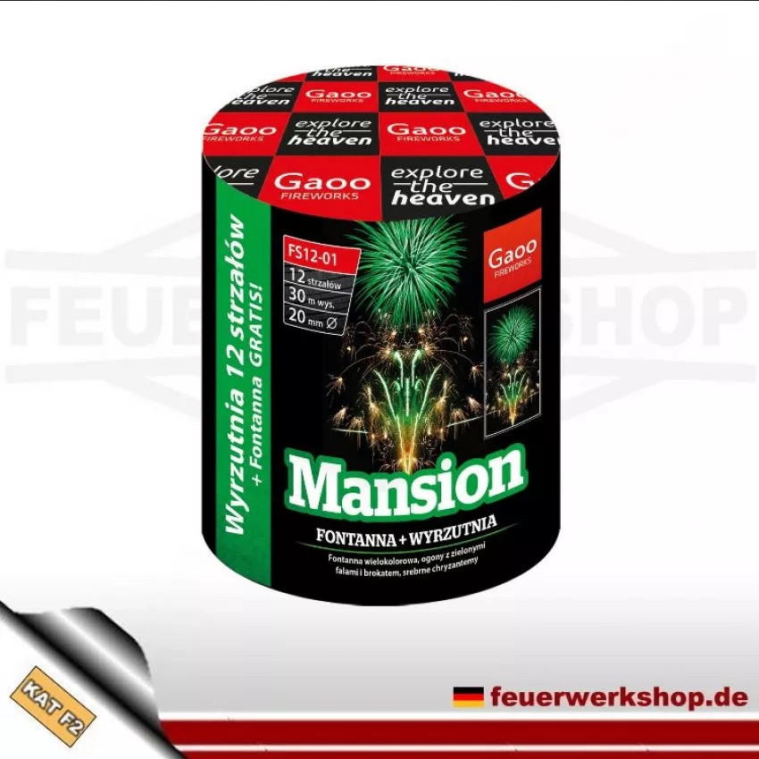 Feuerwerk Silvester *Mansion* von Gaoo