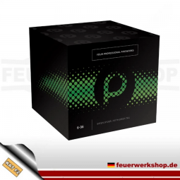 Pyro Batteriefeuerwerk Green Spyder 7/ with Green Tail